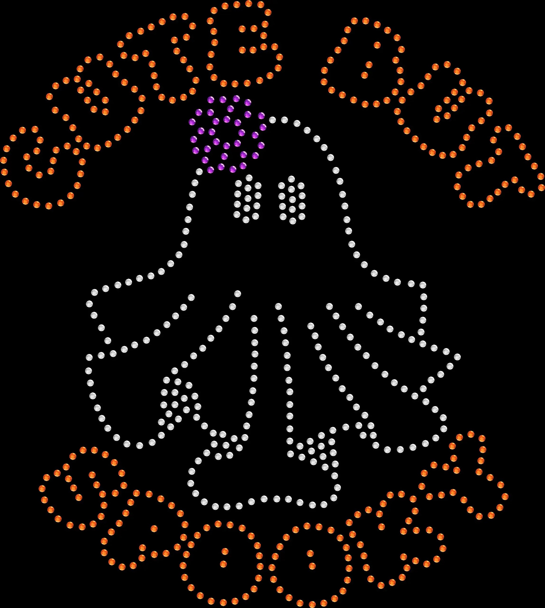 Cute But Spooky Rhinestone Shirt - Halloween Ghost Sparkle Tee - 1635